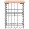 vidaXL Gartenbank aus Gabionen 33x31x42 cm Massivholz Douglasie