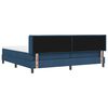 vidaXL Boxspringbett mit Matratze Blau 200 x 200 cm Polyester