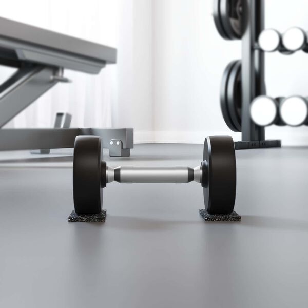 vidaXL Gummiwalze Schwarz 2000 x 10 x 0,6 cm Gummi