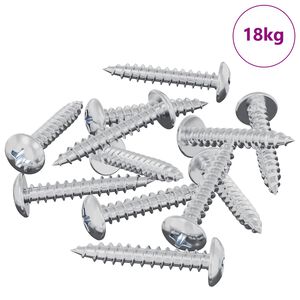 vidaXL Selbstschneidender Nagel 9231 pcs Zink-beschichtet Stahl
