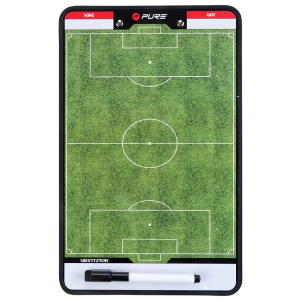 Pure2Improve Doppelseitiges Coach-Board Fu&szlig;ball 35&times;22 cm P2I100680