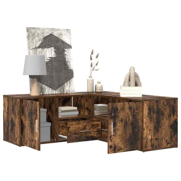 vidaXL Eckregal R&auml;uchereiche 200x40x45 cm Holzwerkstoff