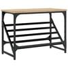 vidaXL Schuhregal Sonoma-Eiche 60x30x45 cm Holzwerkstoff