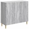 vidaXL Sideboard Graues Sonoma 89 x 34,5 x 80 cm Holzwerkstoff