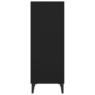 vidaXL Sideboard Schwarz 34,5x32,5x90 cm Holzwerkstoff