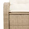 vidaXL Gartensofa Beige 124 x 62 x 69cm Poly-Rattan