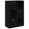 vidaXL Lagerschrank Schwarz 60x29,5x90 cm Holzwerkstoff