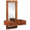 vidaXL Wandspiegel mit Schubladen 60x33x90 cm Massivholz Akazie