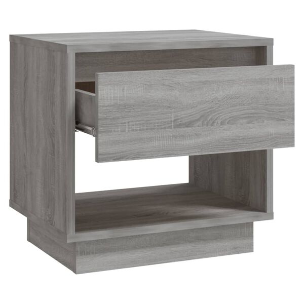 vidaXL Nachttisch Grau Sonoma 45x34x44 cm Holzwerkstoff