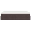 vidaXL Ottoman-Bett mit Matratze Dunkelbraun 120x200 cm Stoff