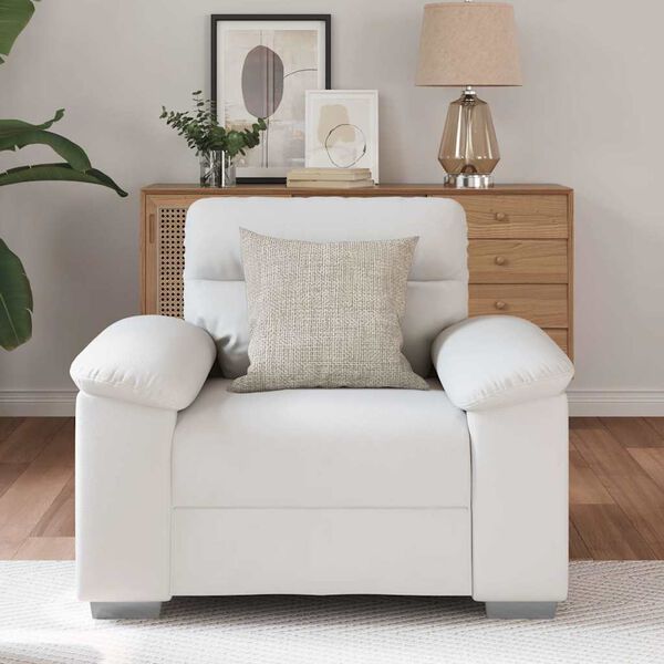 vidaXL Sessel Wei&szlig; 100x81x84 cm Kunstleder