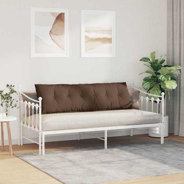 vidaXL R&uuml;ckenkissen Braun 160 x 19 x 50 cm Stoff