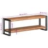 vidaXL TV-Schrank 120x30x40 cm Massivholz Akazie