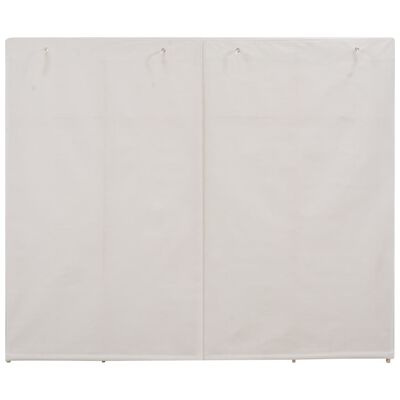 vidaXL Kleiderschrank Weiß 200 x 40 x 170 cm Stoff