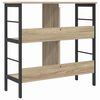 vidaXL B&uuml;cherregal Sonoma-Eiche 82 x 32 x 79 cm Holzwerkstoff