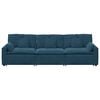 vidaXL Modulares Sofa mit Kissen Blau