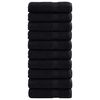 vidaXL G&auml;stetuch SOLUND 25 Stk. Schwarz 100 x 150 cm 550 gsm