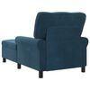 vidaXL Lounge-Liege mit Kissen Blau 91 x 157 x 91 cm Samt