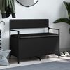 vidaXL Sitzbank mit Stauraum Schwarz 85,5x42x73,5 cm Holzwerkstoff