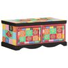 vidaXL Couchtisch Mehrfarbig 90x50x40 cm Massivholz Mango