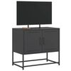 vidaXL TV-Schrank Schwarz 68,5x39x60,5 cm Stahl