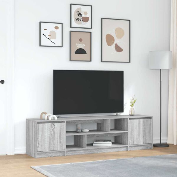 vidaXL TV-Schrank Grau Sonoma 188,5x41x50 cm Holzwerkstoff
