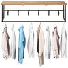 vidaXL Garderobe mit Naturkante 100x34x38 cm Massivholz Akazie