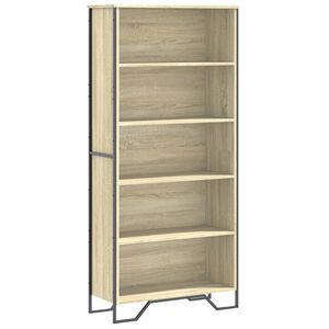 vidaXL B&uuml;cherregal Sonoma-Eiche 80x31x169 cm Holzwerkstoff