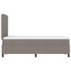 vidaXL Boxspringbett mit Matratze Taupe 120 x 200 cm Stoff