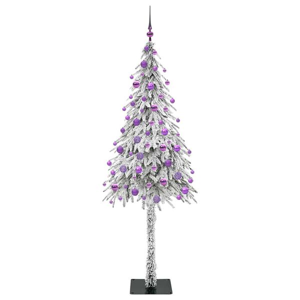 vidaXL Weihnachtsbaum mit 300 LEDs Wei&szlig; 180 cm PE und Stahl