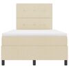 vidaXL Boxspringbett mit Matratze Creme 120 x 190 cm Stoff