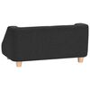 vidaXL Hundesofa Schwarz 95x63x39 cm Leinen