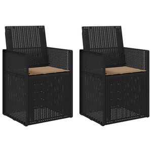 vidaXL Garten Esszimmerst&uuml;hle 2 pcs Anthrazit und Taupe PP