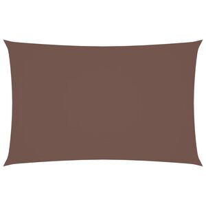 vidaXL Sonnensegel Oxford-Gewebe Rechteckig 2x5 m Braun