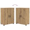 vidaXL Badezimmerschrank mit Speicher Artisan-Eiche 60 x 35 x 80 cm