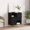 vidaXL Sideboard Schwarz Eichen-Optik 60 x 35 x 70 cm