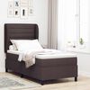vidaXL Boxspringbett mit Matratze Dunkelbraun 100 x 200 cm Stoff