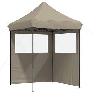 vidaXL Party-Zelt Taupe 200 x 200 x 306 cm Oxford-Stoff