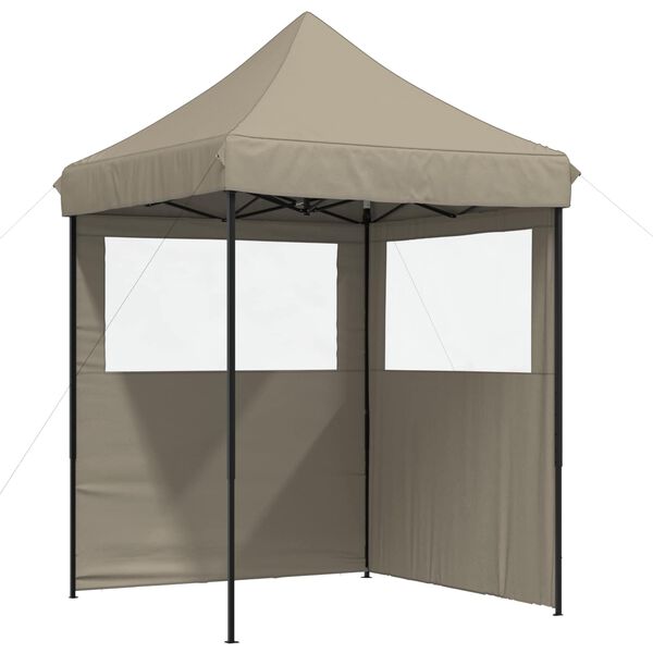vidaXL Party-Zelt Taupe 200 x 200 x 306 cm Oxford-Stoff