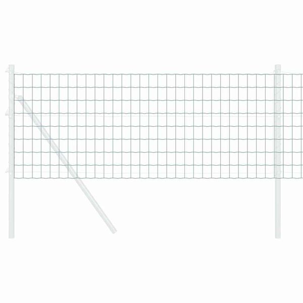 vidaXL Eurozaun Grün 0.4 x 50 m PVC-beschichtetes Eisen