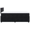 vidaXL Boxspringbett mit Matratze Schwarz 120x190 cm Samt