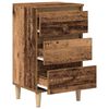 vidaXL Nachttisch mit Schubladen Altholz 40 x 35 x 70 cm Holzwerkstoff