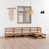 vidaXL 5-tlg. Garten-Lounge-Set Honigbraun Massivholz Kiefer
