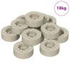 vidaXL Stuhlbein Bodenbesch&uuml;tzer 18000 stk. Transparent &Oslash; 15 x 16 mm