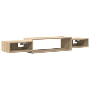 vidaXL Wandmontierter TV-Schrank Wandhalterung Sonoma-Eiche