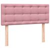 vidaXL Boxspringbett mit Matratze Rosa 120x220 cm Samt