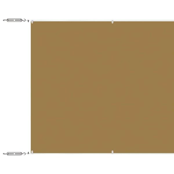 vidaXL Senkrechtmarkise Beige 60x1000 cm Oxford-Gewebe