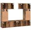 vidaXL TV-Schrankset Wandmontiert 6 pcs Altholz Holzwerkstoff