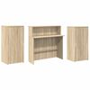 vidaXL Empfangstheke Sonoma-Eiche 200x50x103,5 cm Holzwerkstoff