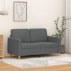 vidaXL 2-Sitzer-Sofa Dunkelgrau 120 cm Stoff